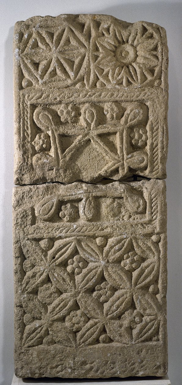 Visigotisk gravsten, 5.-6. århundrede af Visigothic