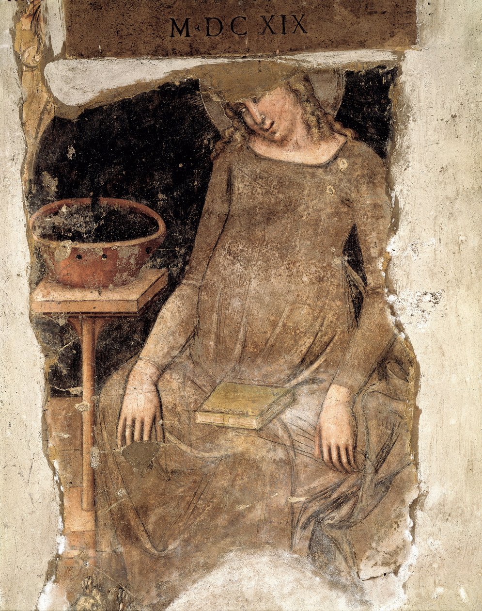 Gravid Jomfru, fragment (fresko) af Vitale da Bologna