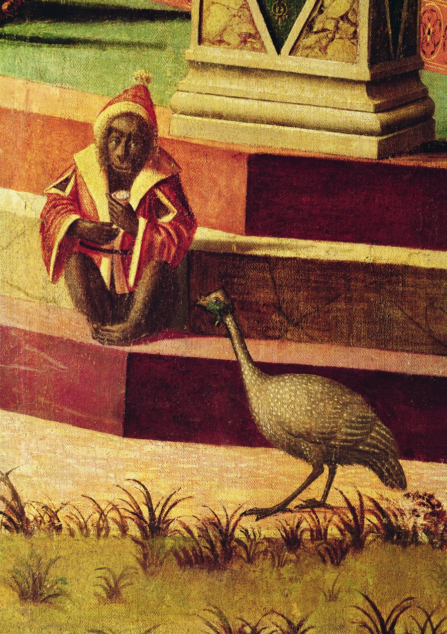 Detalje af de engelske ambassadørers tilbagevenden, fra St. Ursula-cyklussen, ca. 1490-96 (detalje af 51114) af Vittore Carpaccio