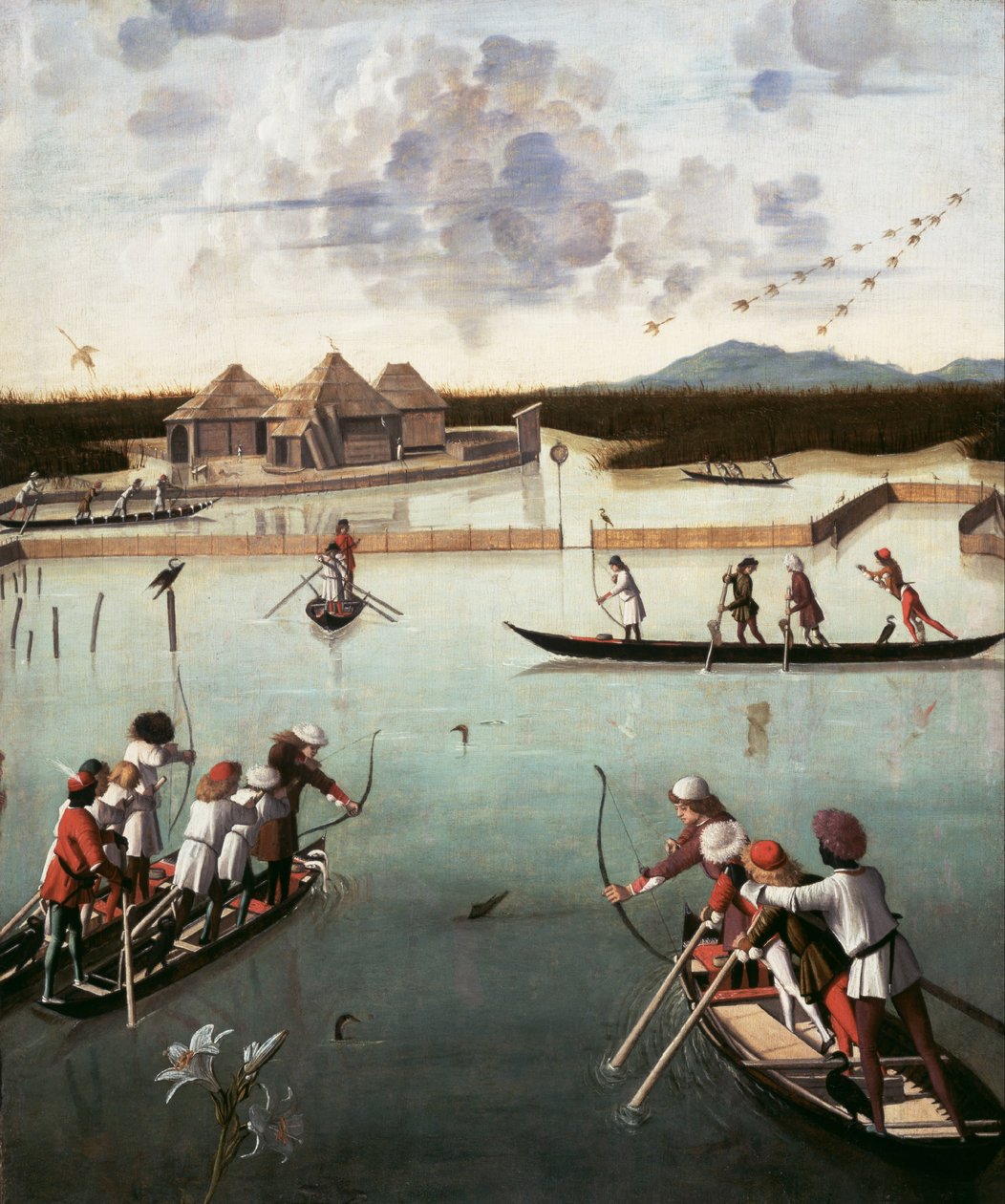 Jagt på lagunen af Vittore Carpaccio