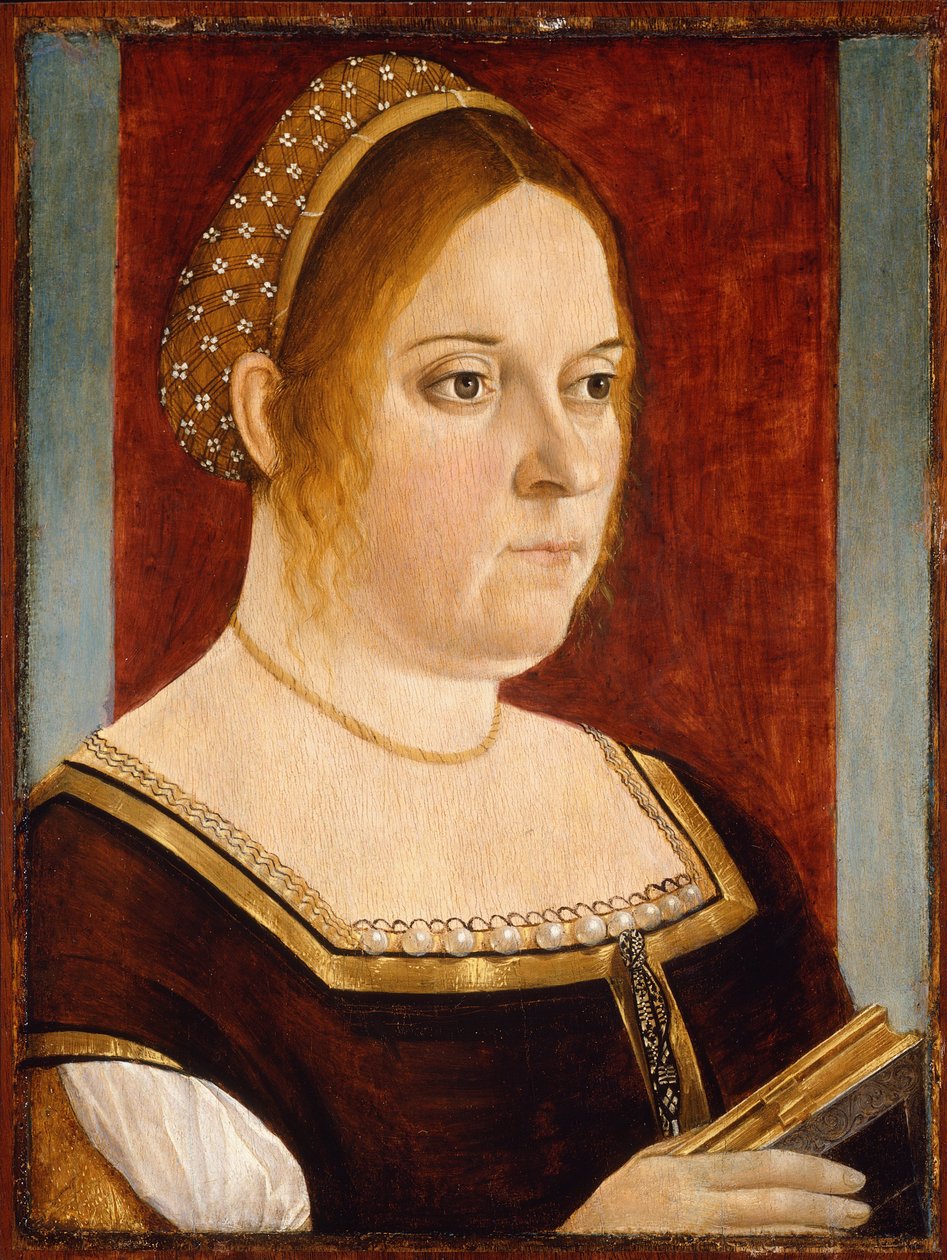 Portræt af en kvinde af Vittore Carpaccio