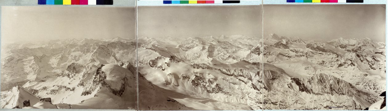 Panorama over Alperne af Vittorio Sella