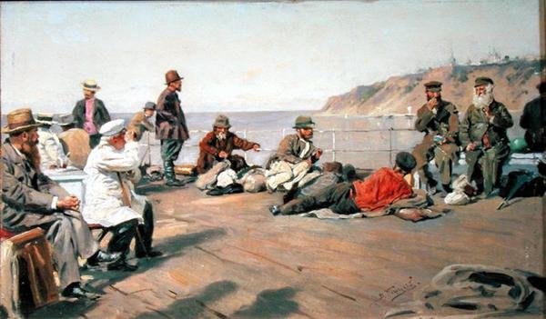 På dæk, 1920 af Vladimir Egorovic Makovsky