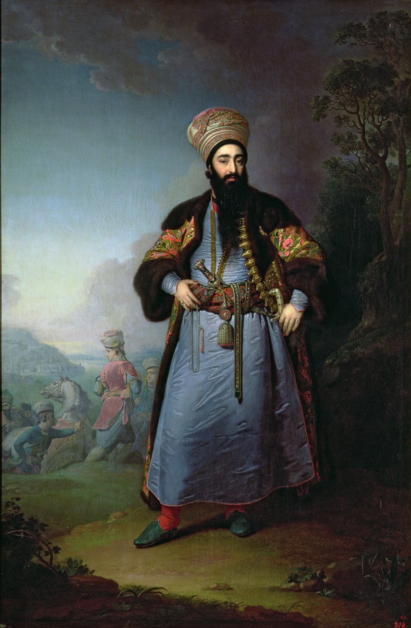 Portræt af Murtaza-Kuli-Khan (d.1800) bror til Aga-Mahommed, den persiske shah, 1796 af Vladimir Lukich Borovikovsky