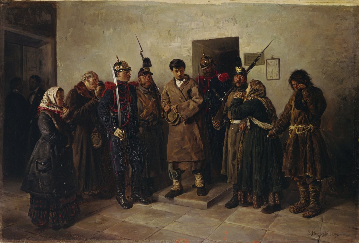 Fængsel, 1879 af Vladimir Egorovic Makovsky