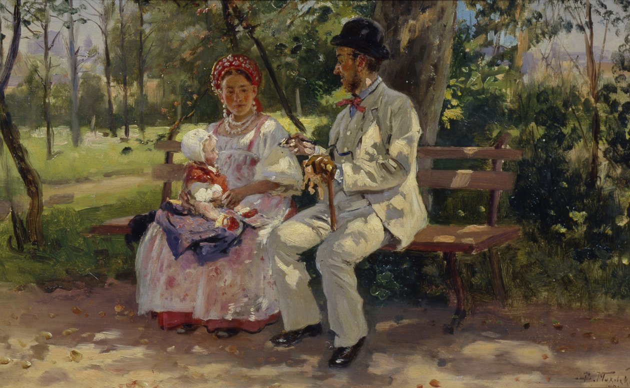 På Boulevarden, 1894 af Vladimir Egorovic Makovsky