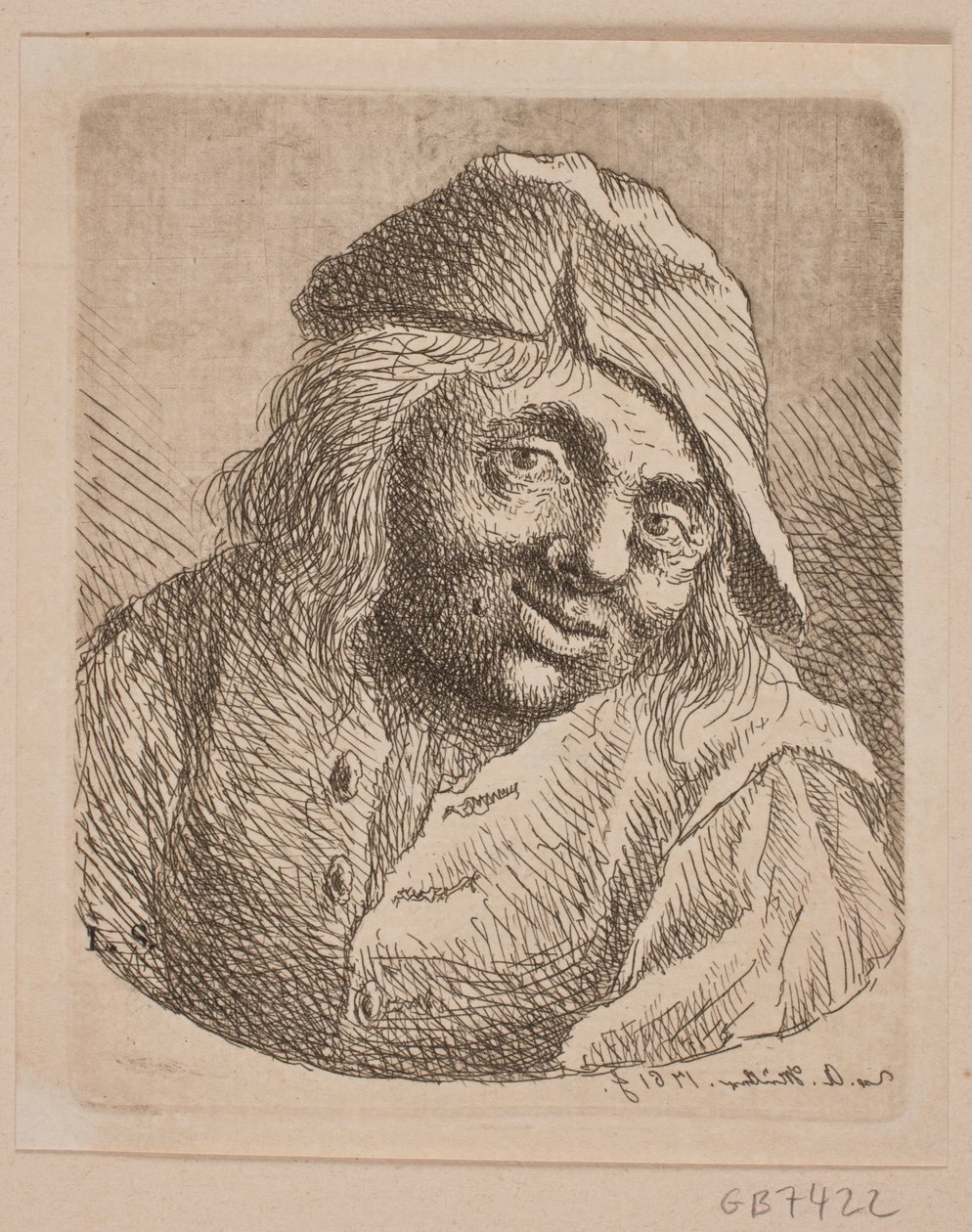 Brystbillede af en bonde af W.A. Müller