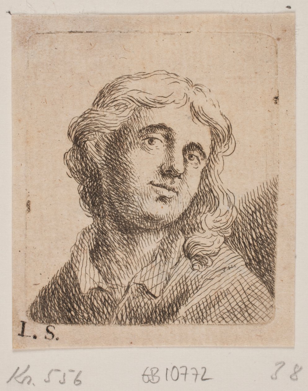 Brystbillede af en ung Mand af W.A. Müller