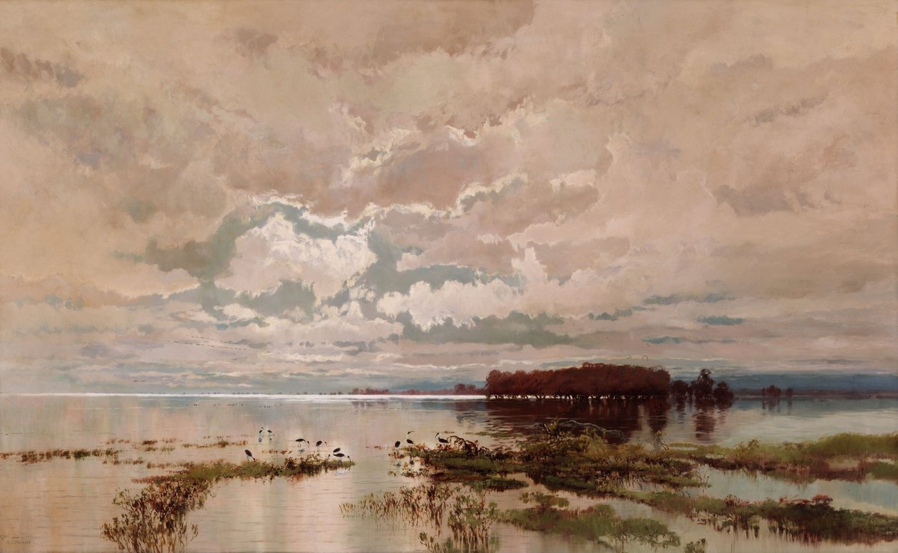 Oversvømmelsen i Darling 1890 af W.C. Piguenit