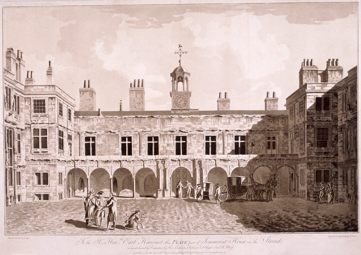 Somerset House, London, 1777 af WG Moss