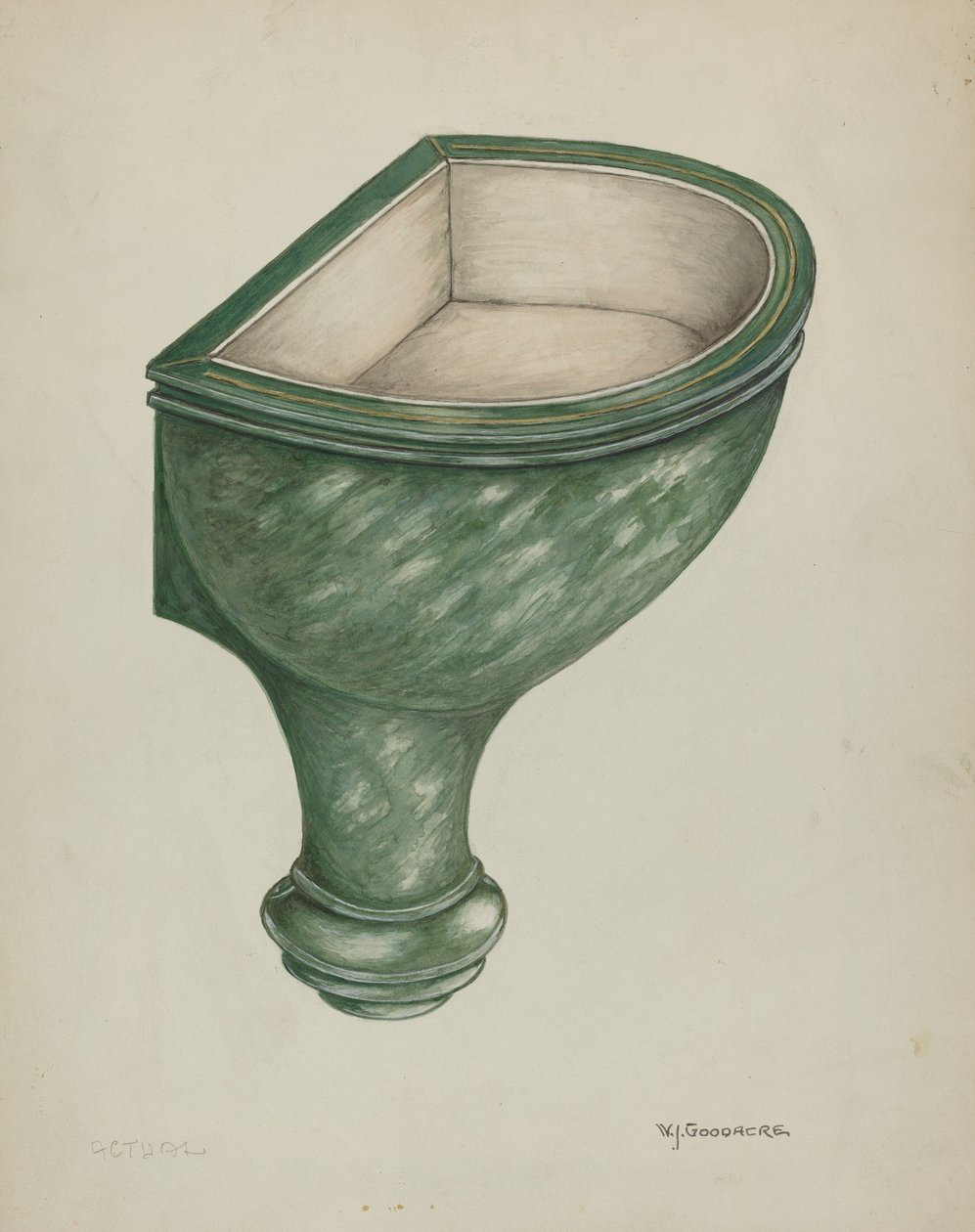 Holy Water Font, Santa Barbara af W.J. Goodacre