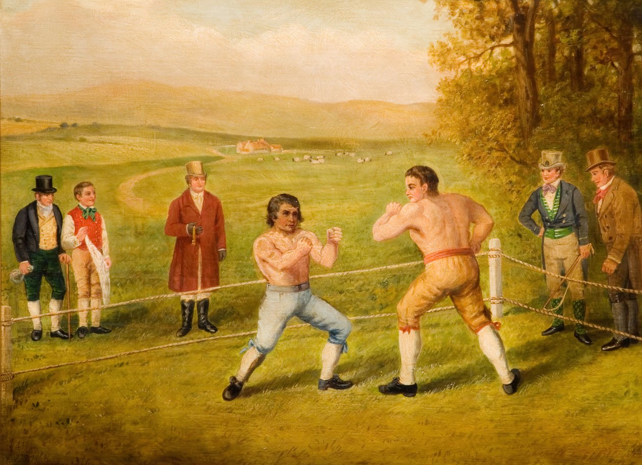 En Birmingham-priskamp, 1789. af W Allen
