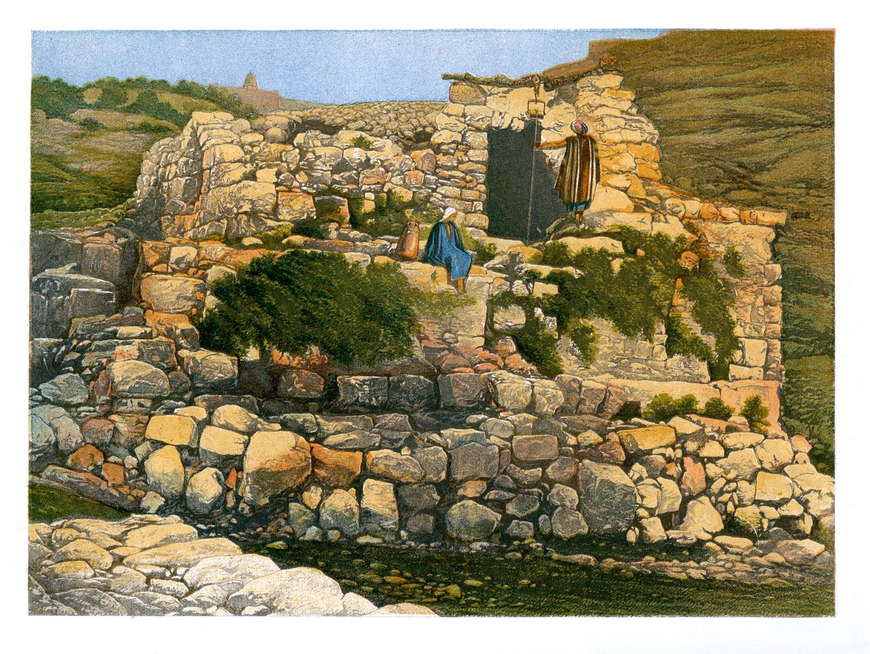 The Well of En-Rogel, Jerusalem, c1870. af W. Dickens