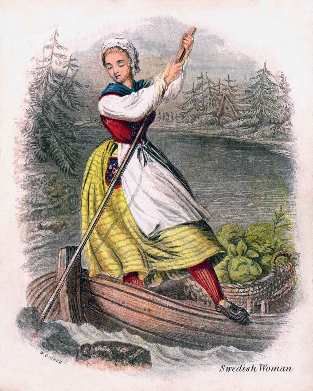 Svensk kvinderoning, 1809. af W. Dickes