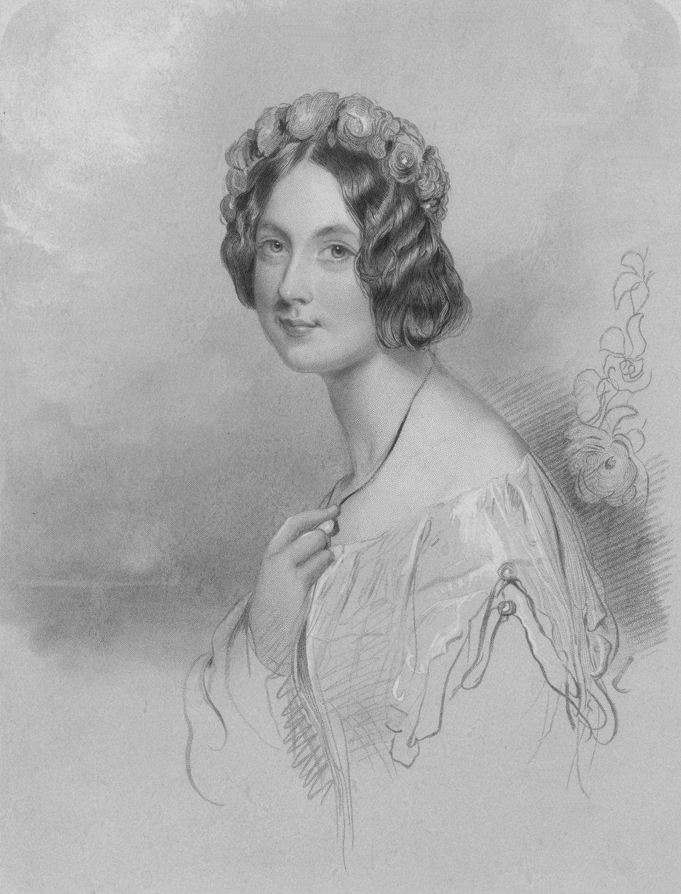Ærede Helen Duncombe, midten af det 19. århundrede. af W. H. Egleton