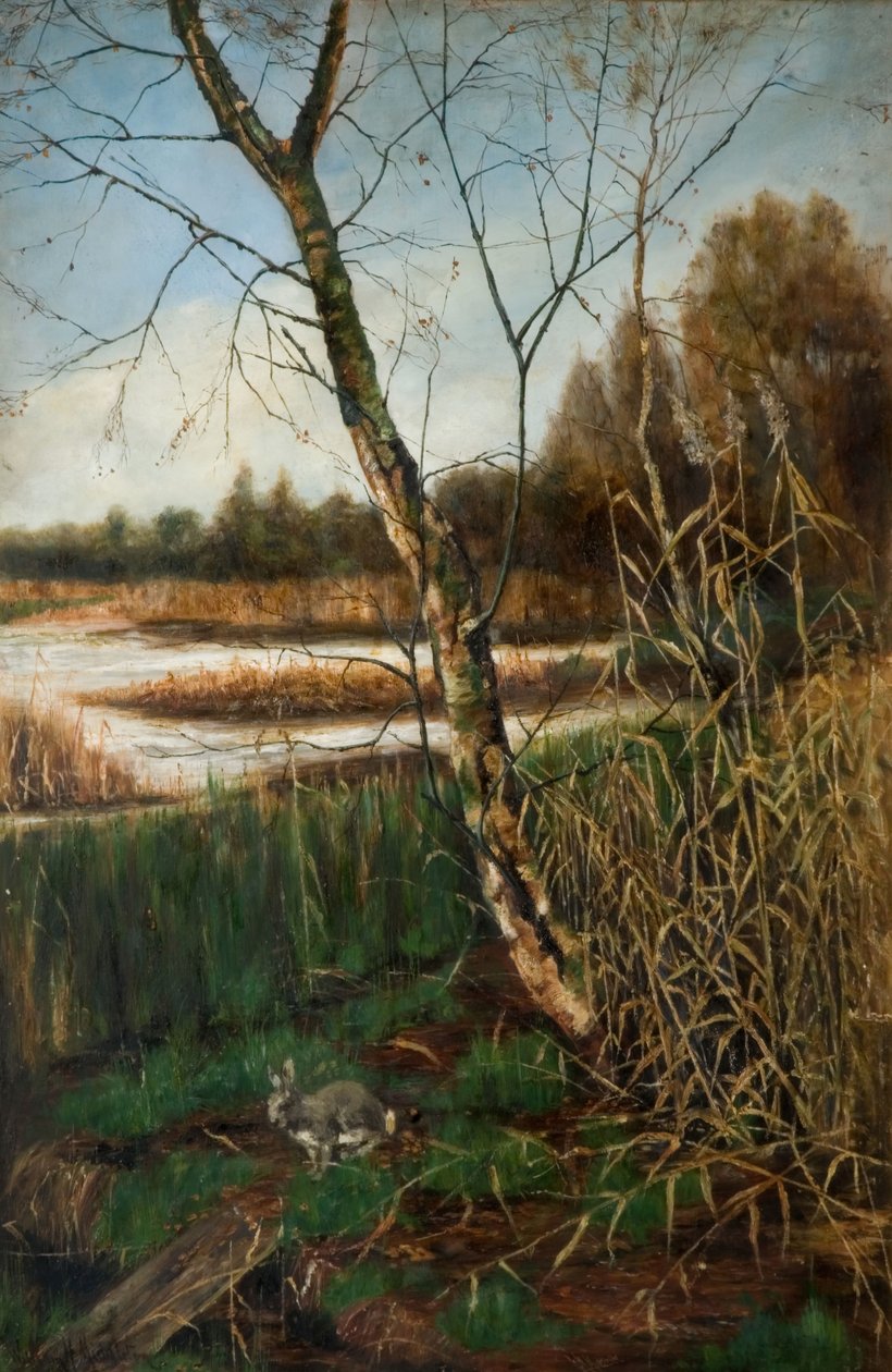 Efterår ved Olton Mill, 1800-tallet. af W. H. Middleton