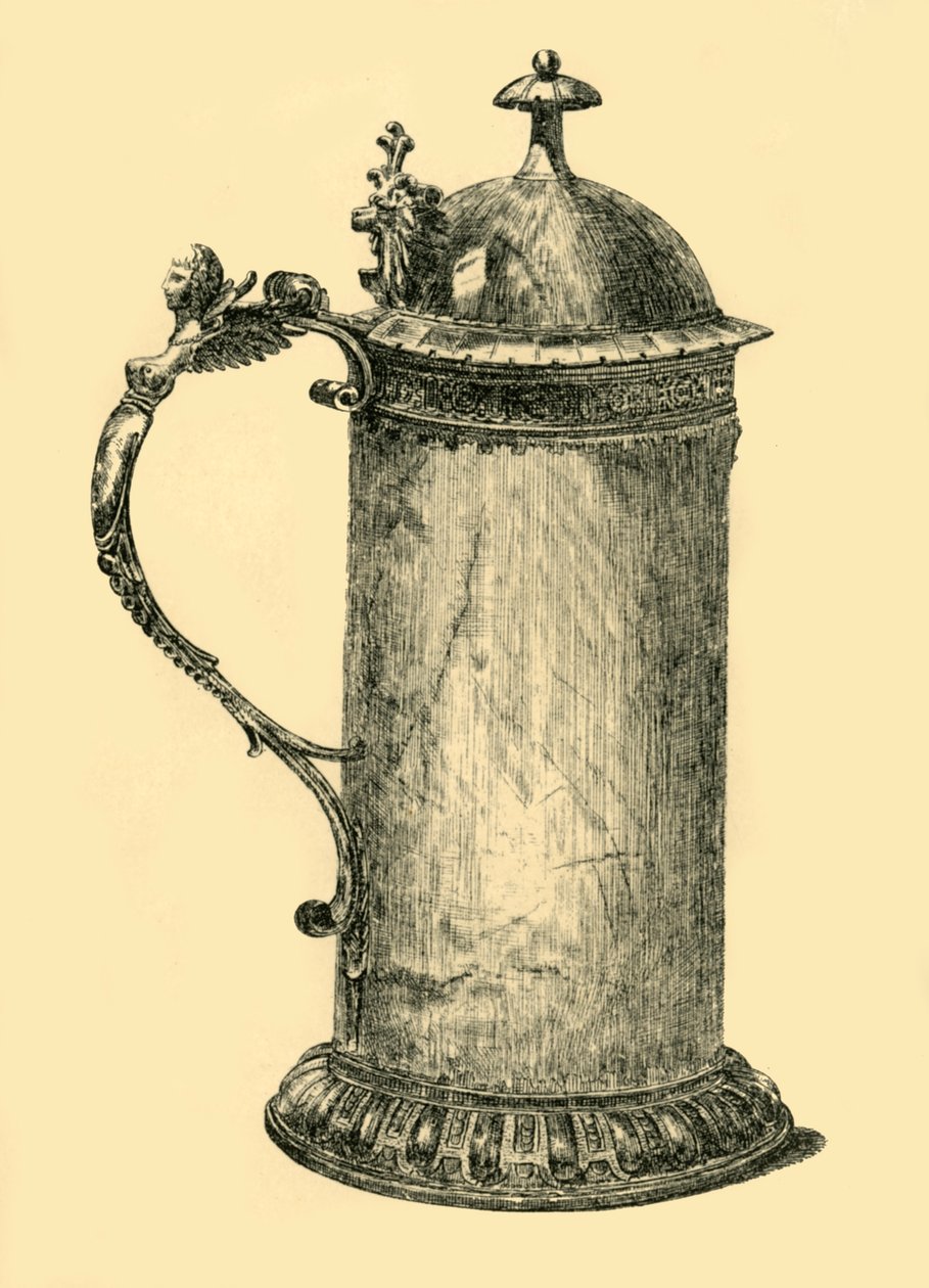 Tankard, begyndelsen af det 17. århundrede, 1881. af W. Harbutt