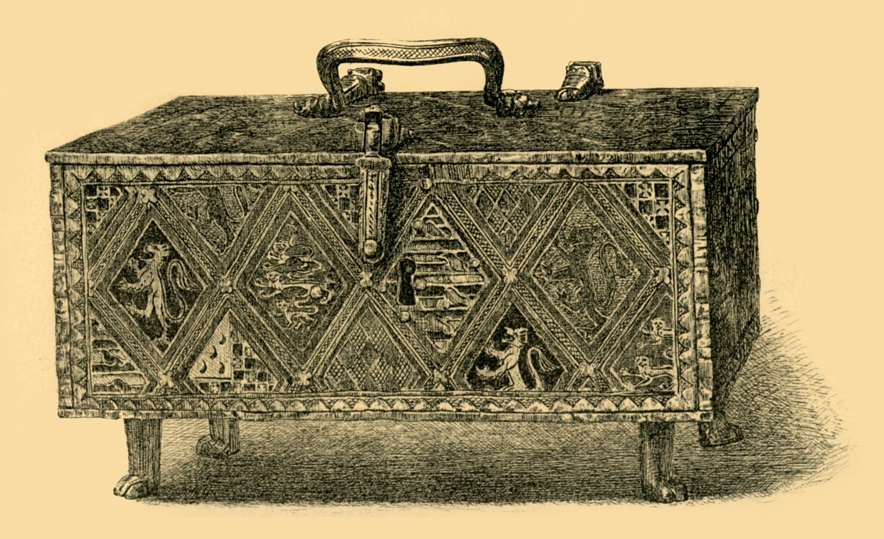 The Valence Casket, c1305-1312, 1881. af W. Harbutt