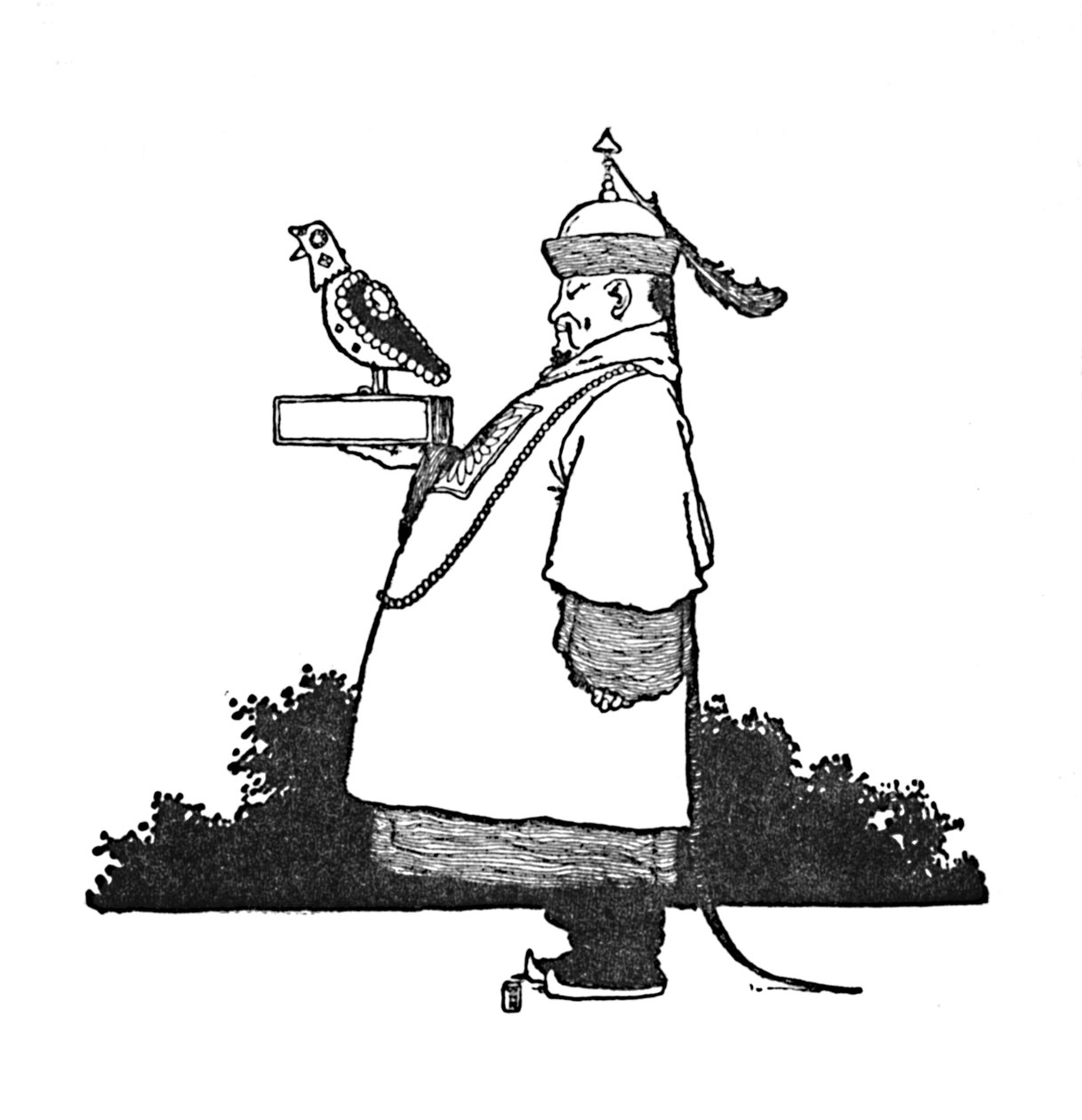 The Chief Imperial Nightingale Bringer, c1930 af William Heath Robinson