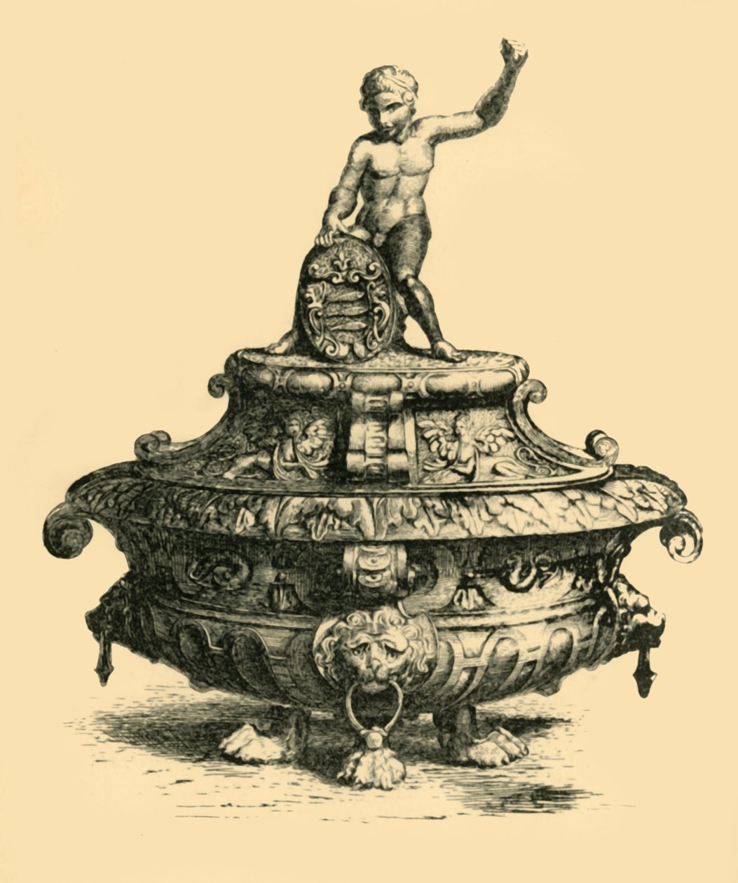 Bronzevase, 1500-tallet, 1881. af W. M. McGill