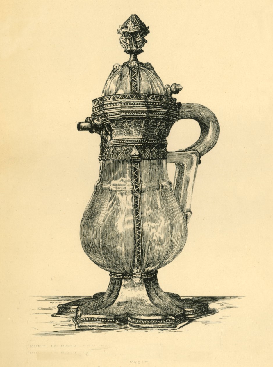Krystal cruet, 14. århundrede, 1881. af W. M. McGill