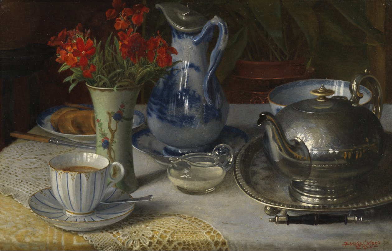 Tea Time, 1923 af W. Savage Cooper