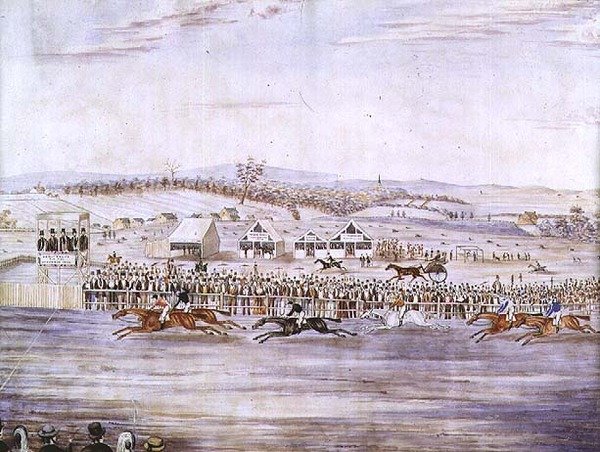 Race Meeting i Petersham af W. Scott