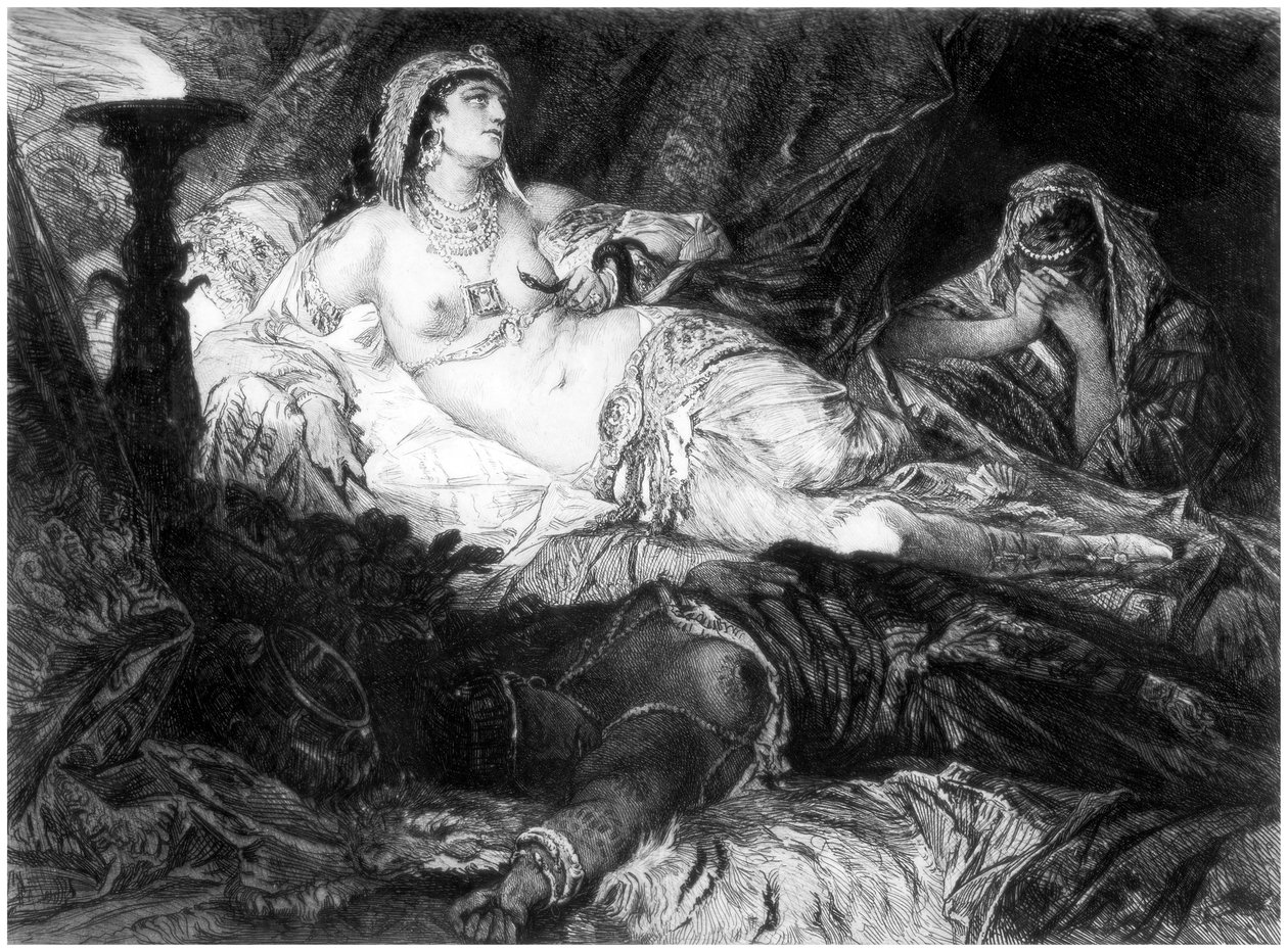 Cleopatra, c1880-1882. af W. Unger