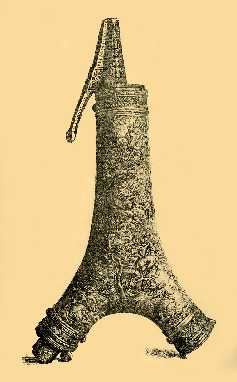 Pulverkolbe, c1580-1600, 1881. af W. Wise