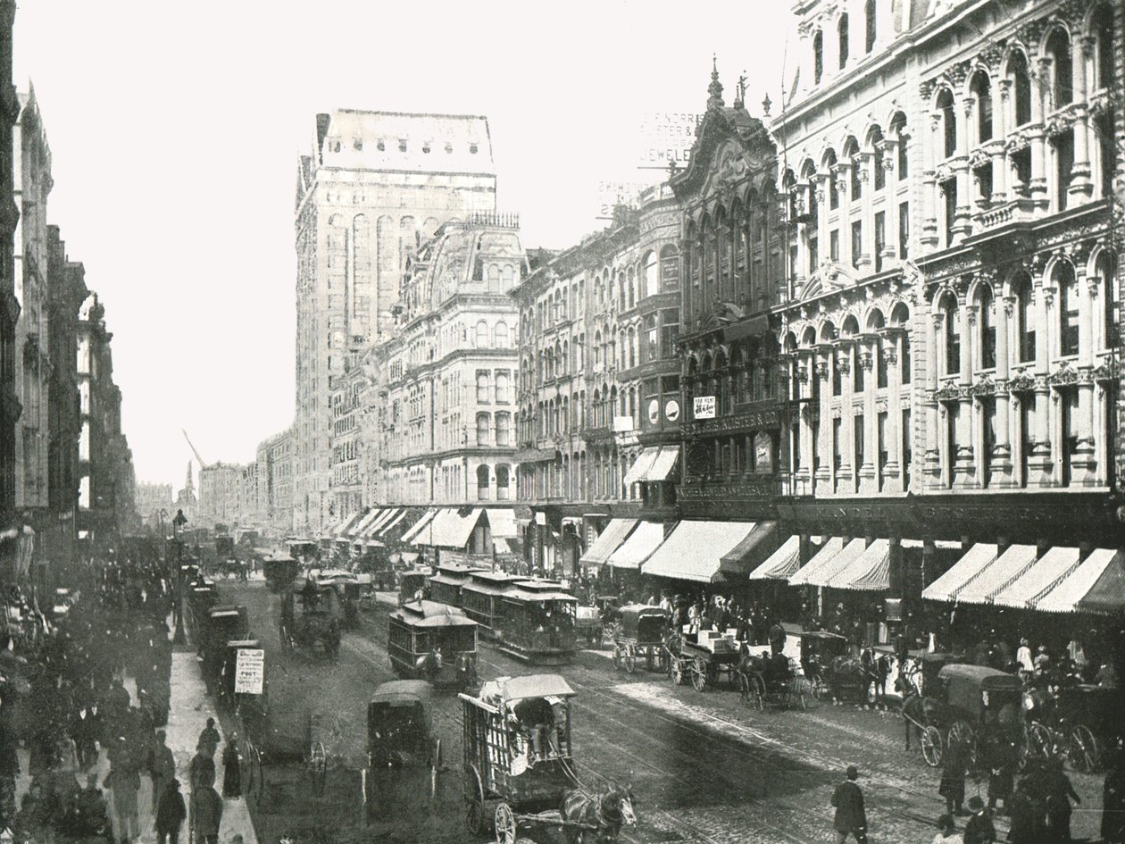 State Street, Chicago, USA, 1895. af W and S Ltd