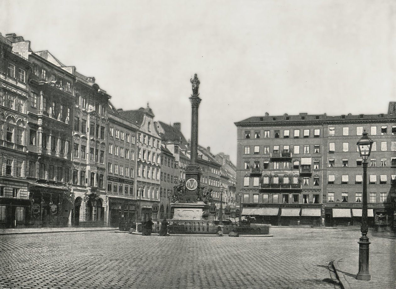 Karolinenplatz, München, Tyskland, 1895. af W and S Ltd