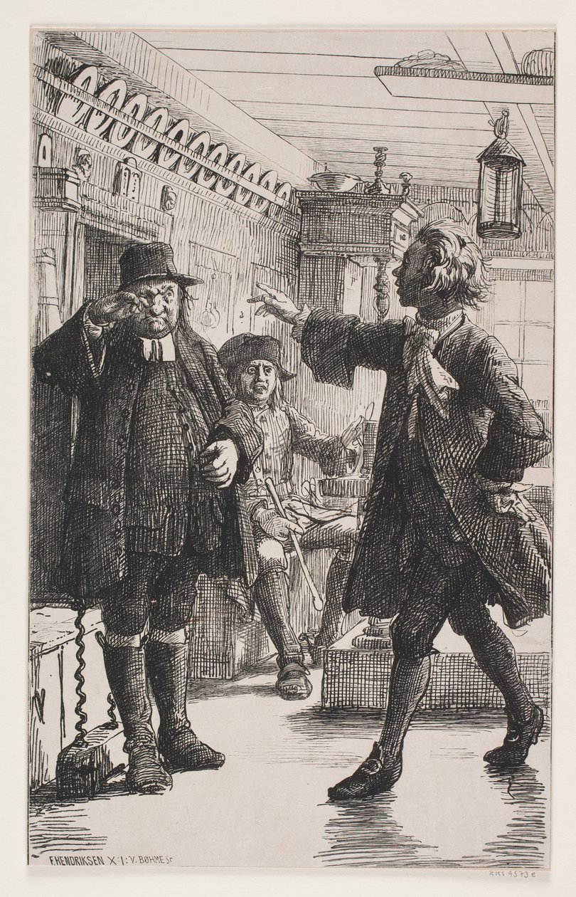 Erasmus Montanus og Per Degn af Waldemar Bøhme