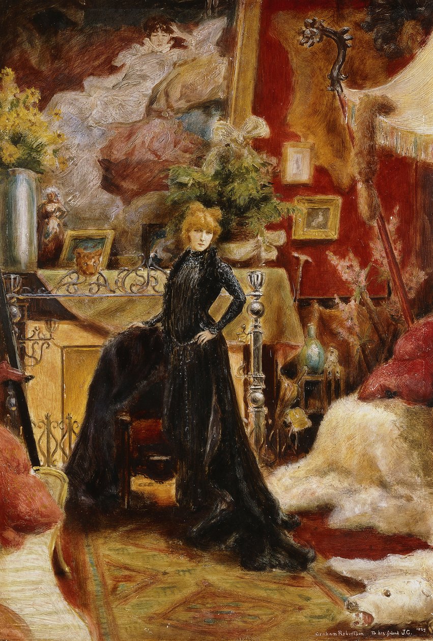 Portræt af Sarah Bernhardt af Walford Graham Robertson