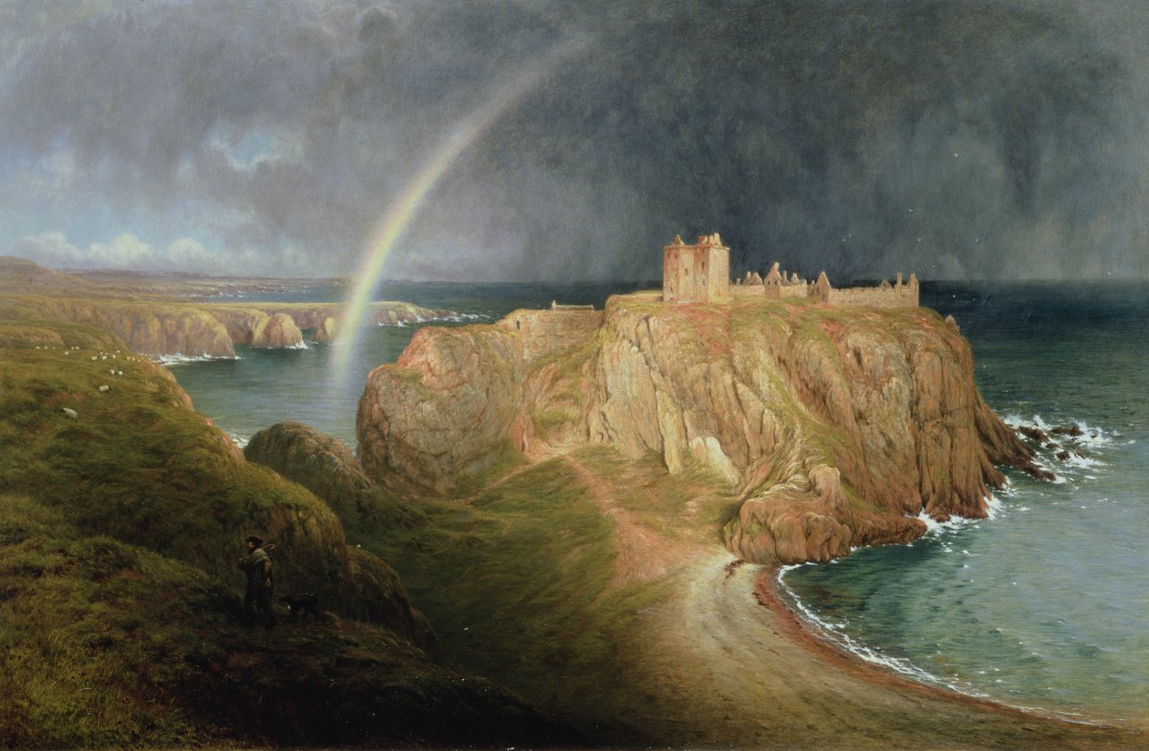 Dunnottar Castle, 1867 af Waller Hugh Paton