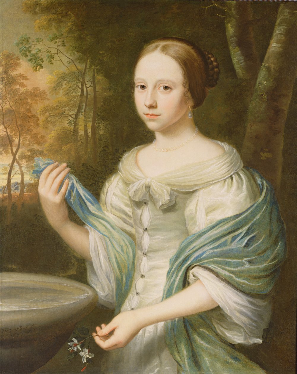 Portræt af en dame, 1671 af Wallerant Vaillant
