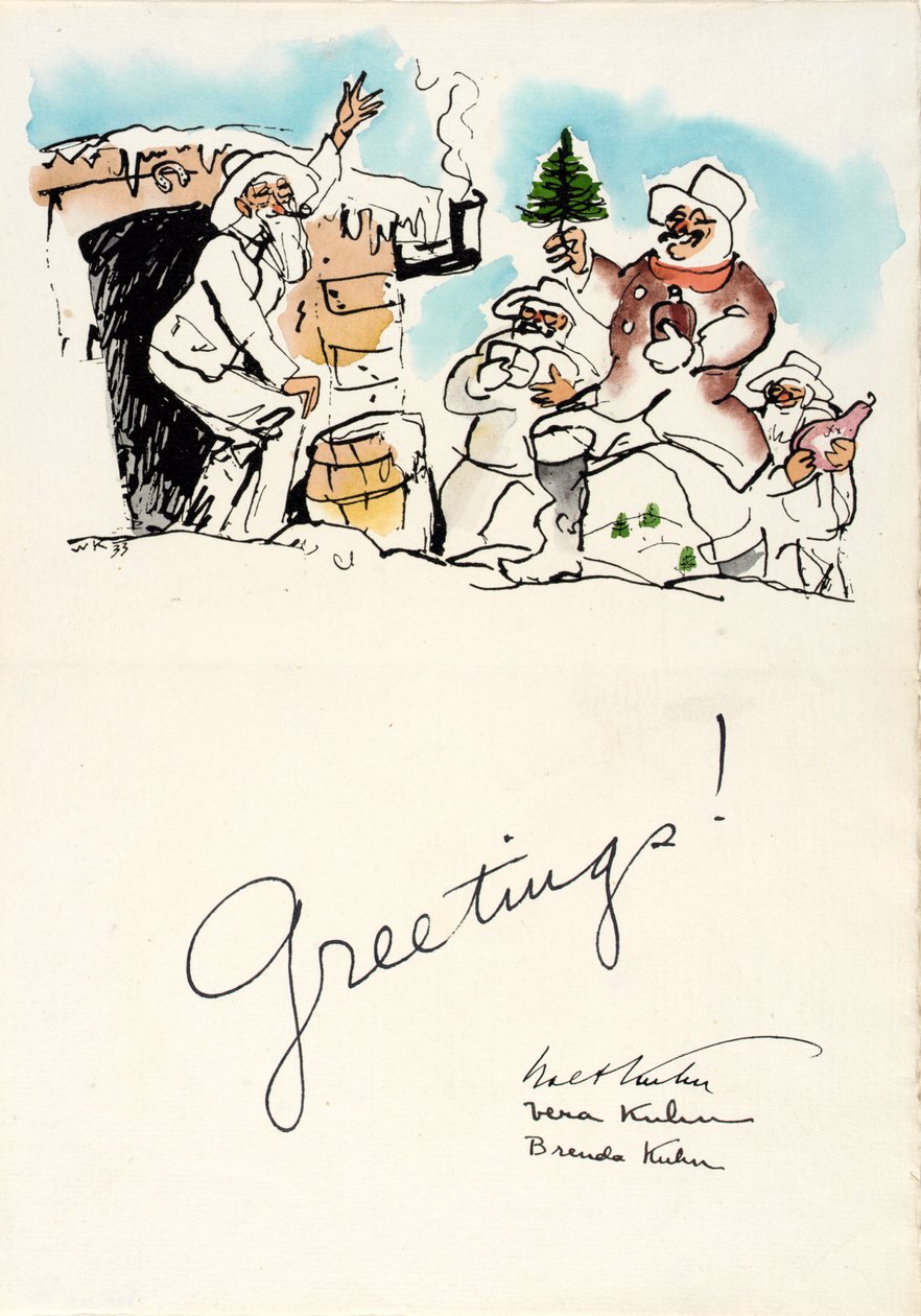 Julehilsener 1933 af Walt Kuhn