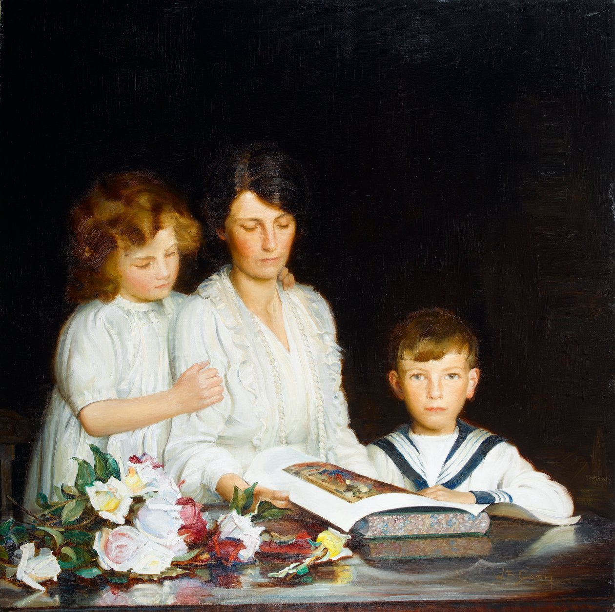 Et familieportræt, 1919 af Walter Bonner Gash