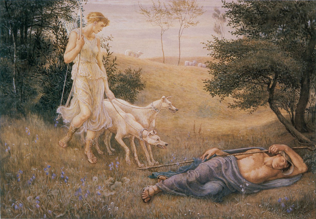 Diana og Endymion af Walter Crane