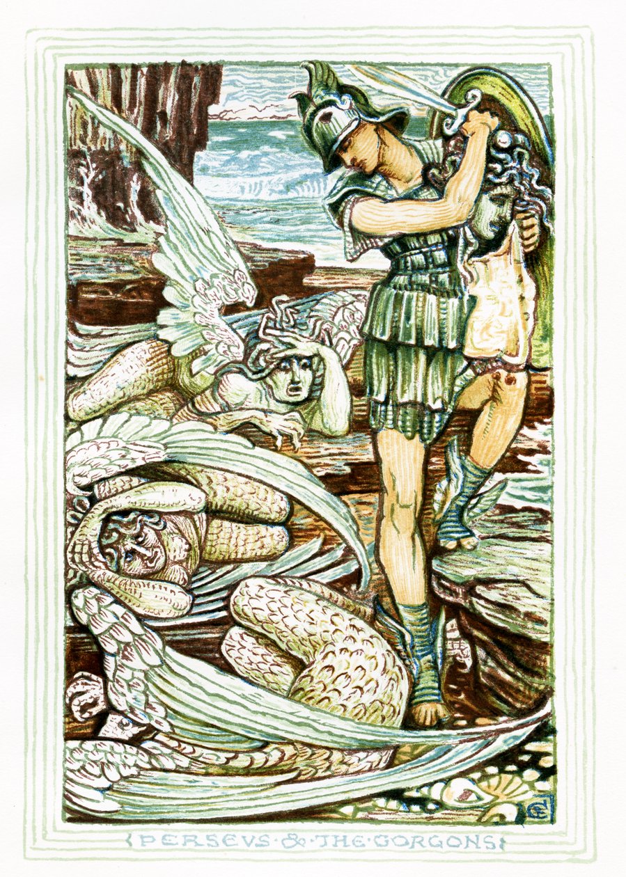Perseus og Gorgonerne af Walter Crane