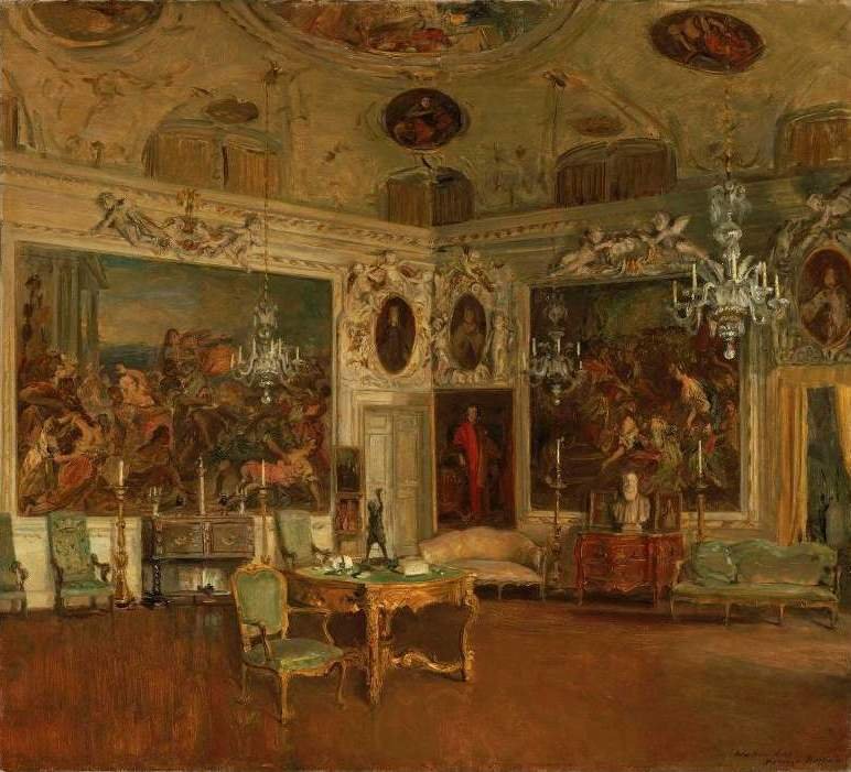 Interiør i Palazzo Barbaro, Venedig af Walter Gay