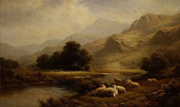 Udsigt på Lledr, Nordwales af Walter J. Watson