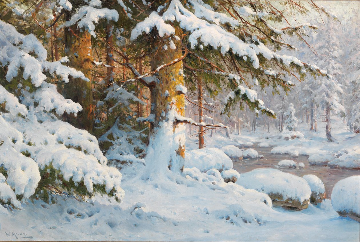 Vinter i skoven af Walter Moras