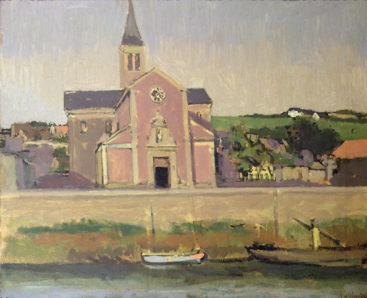 Pollet-kirken, Dieppe, ca. 1900 af Walter Richard Sickert