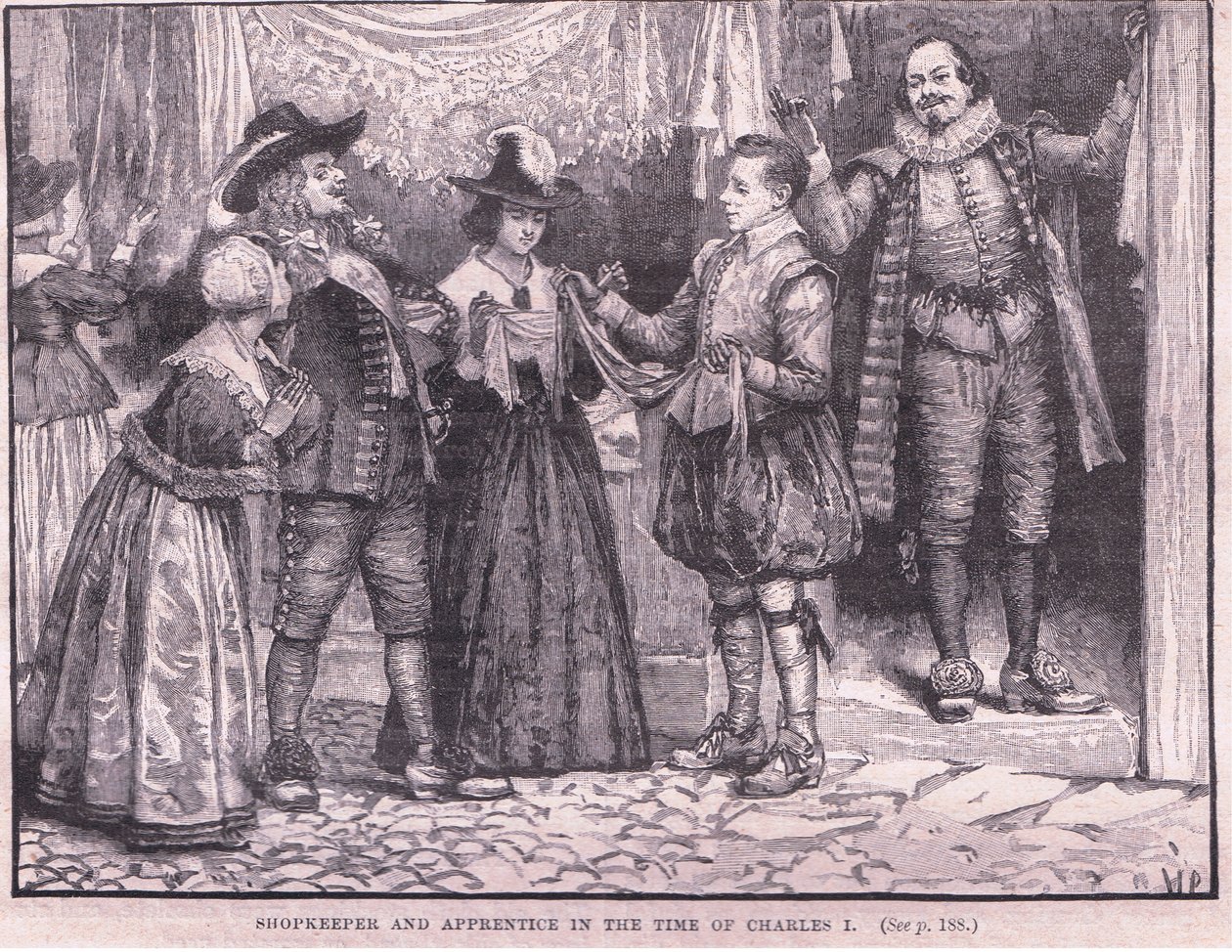 Butiksejer og lærling på Charles I