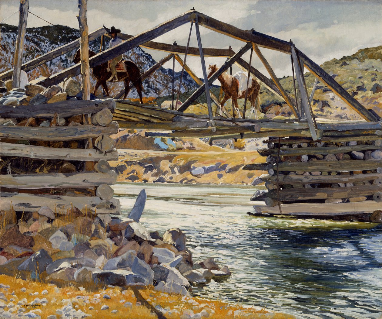 Krydser Rio Grande, ca. 1914-31 af Walter Ufer