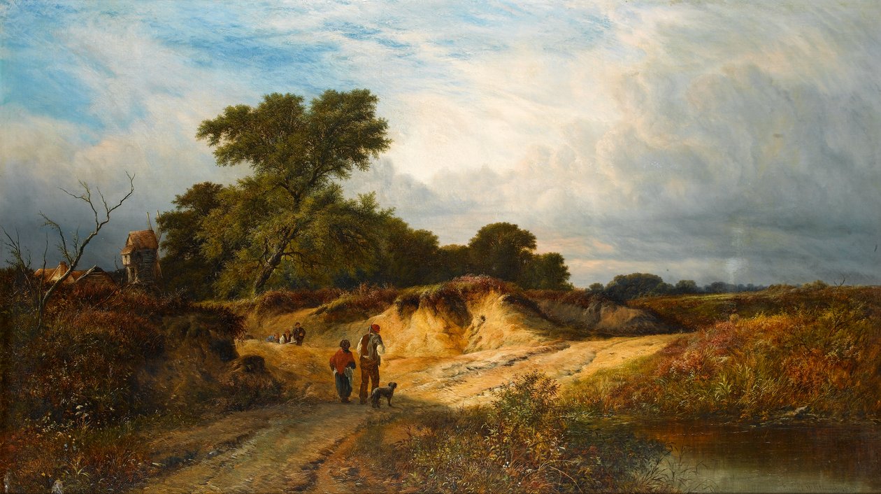 Sandgruber nær Reigate, Surrey, 1869 af Walter Williams