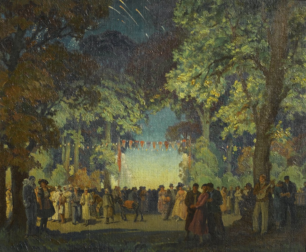 Carnival Night, Memorial Park, Coventry af Walter Ashworth