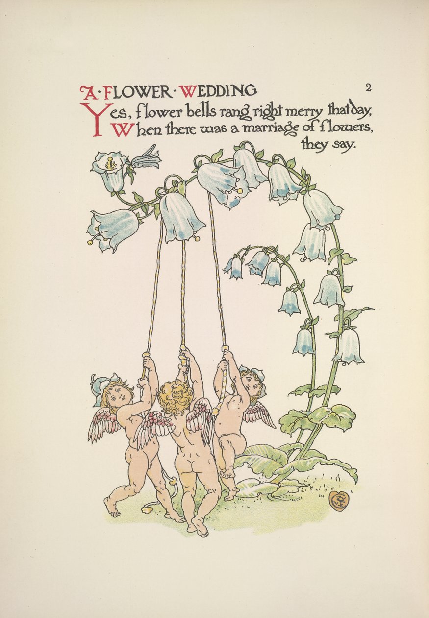 Et blomsterbryllup af Walter Crane