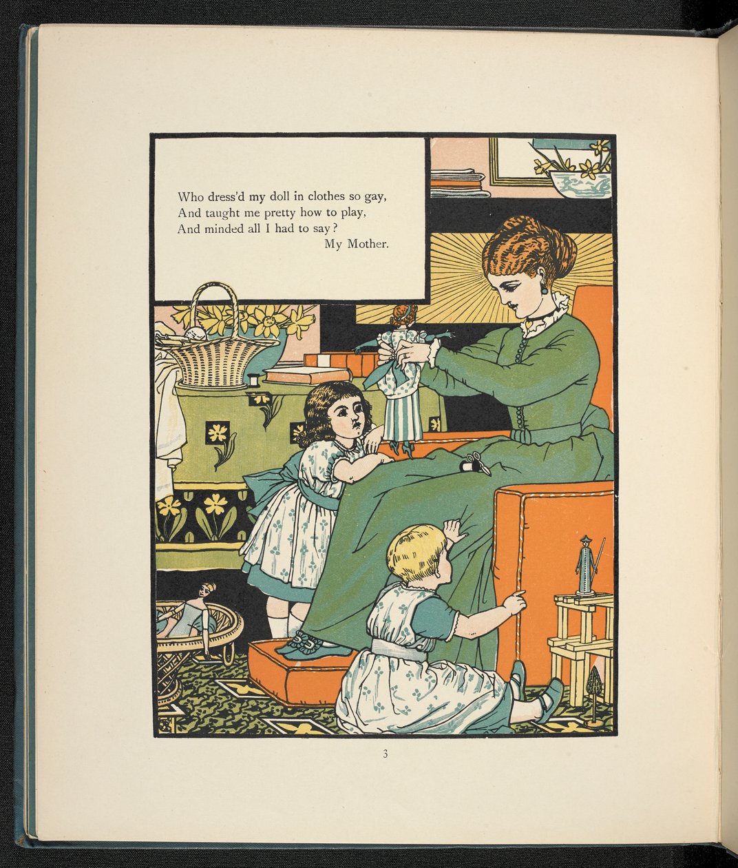 En mor med sine børn. af Walter Crane