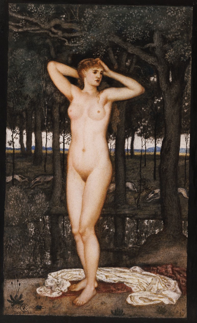 Diana ved badet, 1872 af Walter Crane